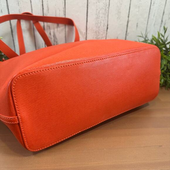 Lauren Ralph Lauren Orange Tote Bag with Wristlet - Picture 4 of 10